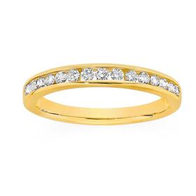 9ct-Gold-Diamond-Band on sale