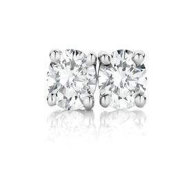 9ct-White-Gold-Diamond-Stud-Earrings on sale