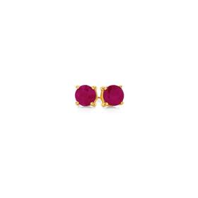9ct-Gold-Natural-Ruby-Stud-Earrings on sale