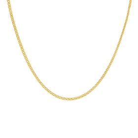 9ct-Gold-45cm-Solid-Double-Curb-Chain on sale