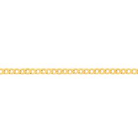 9ct+Gold+50cm+Solid+Curb+Chain