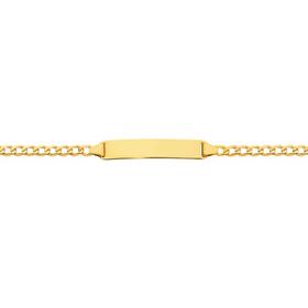 9ct-16cm-Solid-Curb-Identity-Bracelet on sale