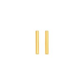 9ct+Gold+12mm+Bar+Stud+Earrings