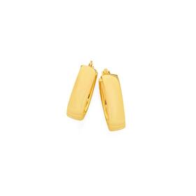 9ct-Gold-Oval-Hoop-Earrings on sale