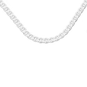 Silver-55cm-Solid-Concave-Marine-Chain on sale