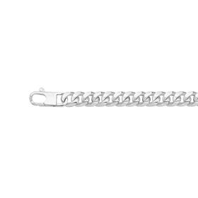 Silver-21cm-Oval-Curb-Bracelet on sale