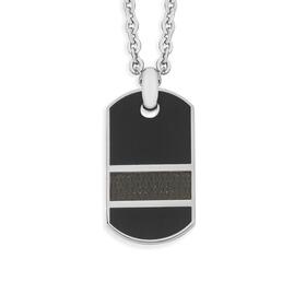 MY-Stainless-Steel-Black-Carbon-Dogtag-Gents-Pendant on sale