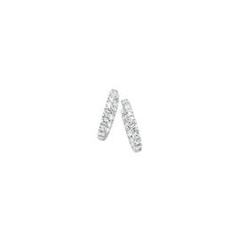 Sterling-Silver-Cubic-Zirconia-25x18mm-Inside-Out-Huggie-Earrings on sale