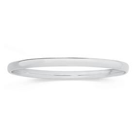 Silver+5mm+62mm+Oval+Comfort+Fit+Bangle