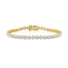 Alora+14ct+Gold+3+Carats+TW+Lab+Grown+Diamond+Tennis+Bracelet