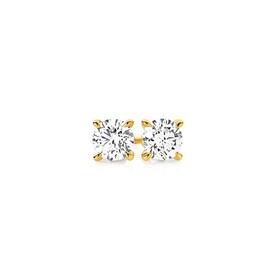 Alora+14ct+Gold+1+1%2F2+Carats+TW+Lab+Grown+Diamond+4+Claw+Stud+Earrings