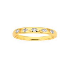 9ct+Gold+Diamond+Band