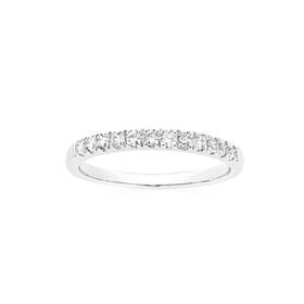 9ct-White-Gold-Diamond-Claw-Set-Band on sale