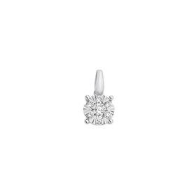 9ct-White-Gold-Diamond-Cluster-Pendant on sale