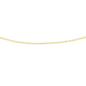 9ct+Gold+42cm+Solid+Twisted+Cable+Chain