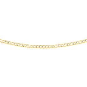 9ct-Gold-Two-Tone-50cm-Diamond-Cut-Curb-Chain on sale