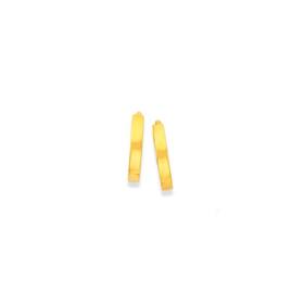 9ct-Gold-8mm-Square-Tube-Polished-Huggie-Earrings on sale