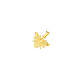 9ct+Gold+Bumble+Bee+Pendant