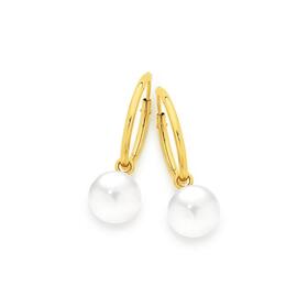 9ct-Gold-Freshwater-Pearl-6mm-Drop-Earrings on sale