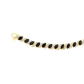 9ct-Gold-Sapphire-Diamond-Bracelet on sale