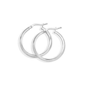 Silver+Half+Round+Tube+Hoop+Earrings