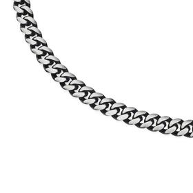 Stainless-Steel-55cm-Oxidised-Rounded-Curb-Gents-Chain on sale