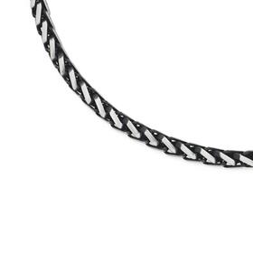 Stainless-Stainless-Steel-55cm-Black-Large-Wheat-Gents-Chain on sale