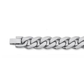 Stainless-Steel-Curb-Link-Bracelet on sale