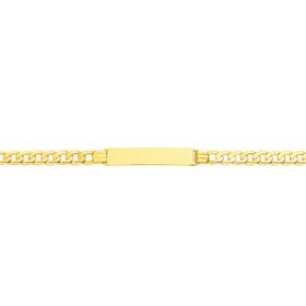 9ct-Gold-21cm-Solid-Curb-ID-Bracelet on sale