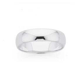 Sterling-Silver-6mm-Half-Round-Gents-Wedder on sale