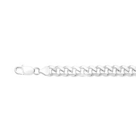Sterling-Silver-Curb-Mens-Bracelet on sale
