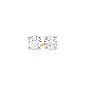 Alora+14ct+Gold+1+Carat+TW+Lab+Grown+Diamond+4+Claw+Stud+Earrings