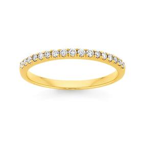 9ct+Gold+Diamond+Band