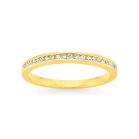 9ct-Gold-Diamond-Band on sale