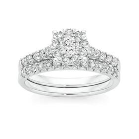 18ct-White-Gold-Diamond-Bridal-Ring on sale