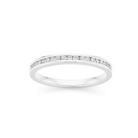 9ct-White-Gold-Diamond-Anniversary-Band on sale