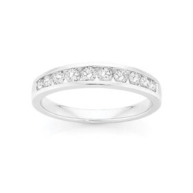 18ct-White-Gold-Diamond-Band on sale