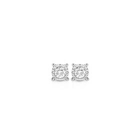 9ct-Yellow-Gold-Diamond-Stud-Earrings on sale