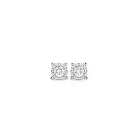 9ct-Yellow-Gold-Diamond-Stud-Earrings on sale