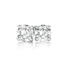 9ct-White-Gold-Diamond-Stud-Earrings on sale