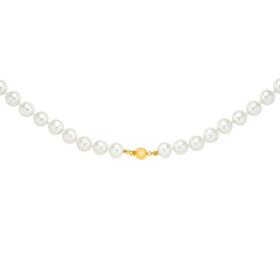 9ct+Gold+45cm+Cultured+Fresh+Water+Pearl+Necklace