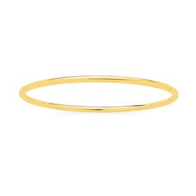 9ct+Gold+65mm+Solid+Golf+Bangle