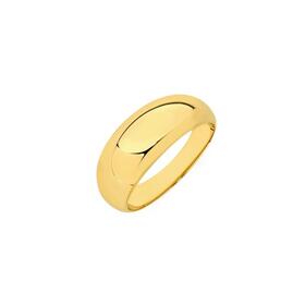 9ct+Gold+Tapered+Dome+Ring