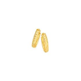 9ct-Gold-15mm-Twist-Hoop-Earrings on sale