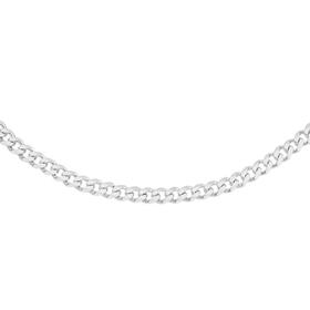 Silver-45cm-Solid-Bevelled-Curb-Chain on sale