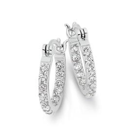 Silver-15mm-CZ-Inside-Out-Hoop-Earrings on sale