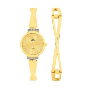 Elite-Ladies-Watch-Bracelet-Set on sale