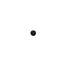 Silver-6mm-Round-Black-Sapphire-Clawset-Single-Stud-Earring on sale