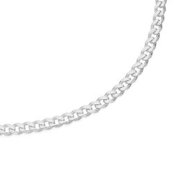 Silver-55cm-Solid-Bevelled-Curb-Chain on sale