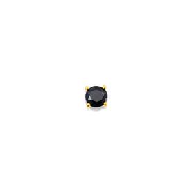 9ct-Gold-Round-Black-Sapphire-Single-Stud-Earring on sale